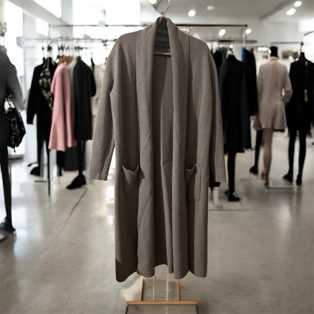 Long Taupe Cardigan